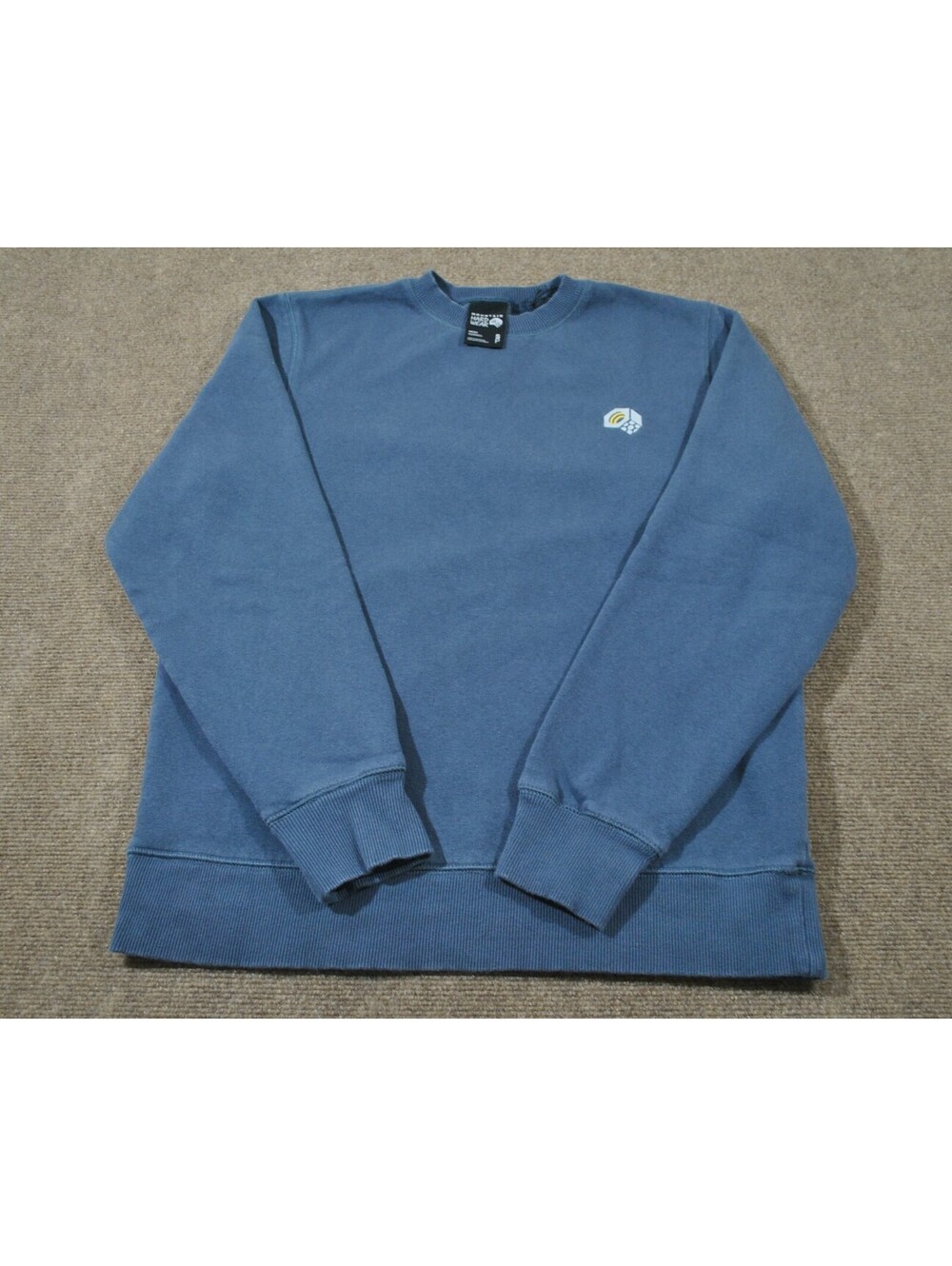 Mountain Hardwear Mens Blue Outdoors Hiking Crewneck Sweatshirt Size Small